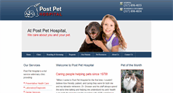 Desktop Screenshot of postpethospital.com