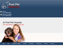 Tablet Screenshot of postpethospital.com